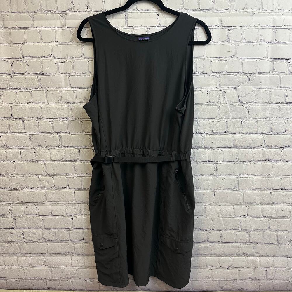 Patagonia Olive Green Sleeveless Utility Dress